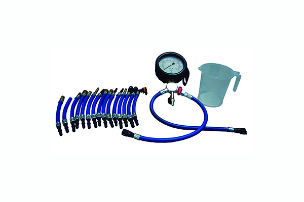 Equipamento para medir pressão da bomba elétrica de combustível de veículos com injeção eletrônica.