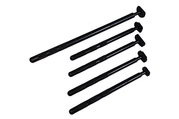 Kit com 5 extratores de pista de esferas de coluna de direção para as seguintes motos HONDA (C100 BIS/XL 250/XLX 250/XLX 350/CG 125/ CBX 200/CB400/ CB450/150/ TITAN/CBR 450/CB 500/ VT 600-C/CBR 600/CB