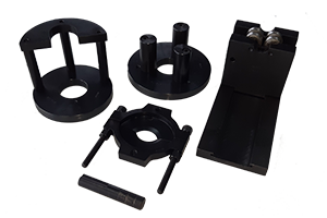 Conjunto de ferramentas para desmontar, montar, alinha e balancear virabrequim (universal). Deve ser usado em conjunto com uma prensa hidraulica.
