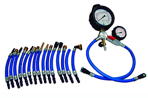 EQUIPAMENTO PARA MEDIR PRESSÃO E VAZÃO DA BOMBA ELÉTRICA DE COMBUSTIVEL DE VEICULOS COM INJEÇÃO ELETRÔNICA.