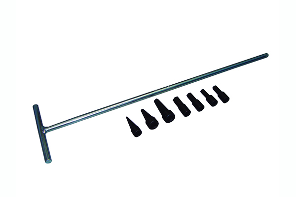 Kit de adaptadores e cabo fixador de tubo interno.