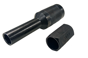 Ferramenta especial com sextavado externo de 17 mm para polias de alternadores.